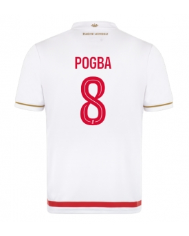 AS Monaco Paul Pogba #8 Maglia Gara Casa Repliche 2025-26 Maniche Corte